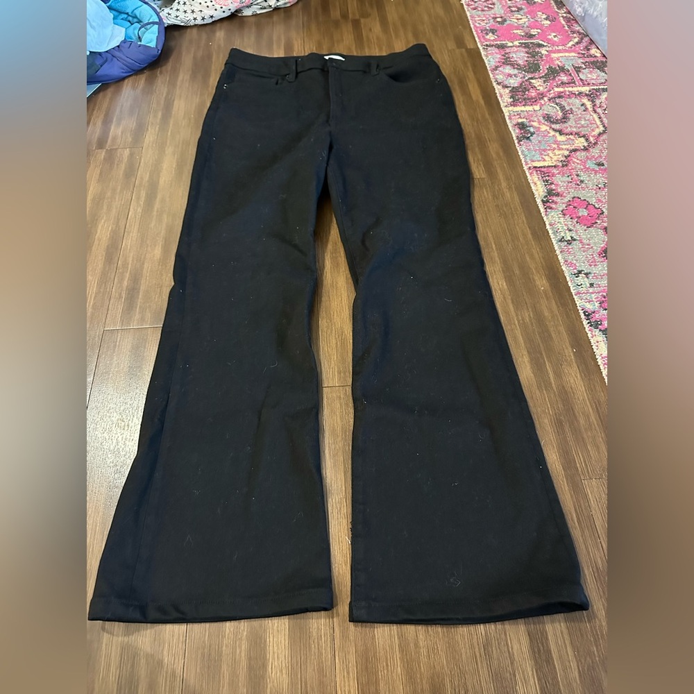 Good American GOOD CLASSIC BOOTCUT JEANS black wash size 14/32 - Picture 6 of 10